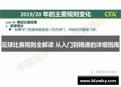 足球比赛规则全解读 从入门到精通的详细指南